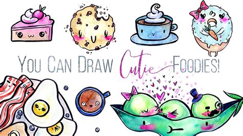 You Can Draw Cute Foods! In 2 Simple Steps / Learn Drawing for .
